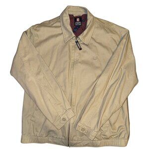 Large Chaps Ralph Lauren Tan Harrington Jacket Men’s Large Zip Front Cotton